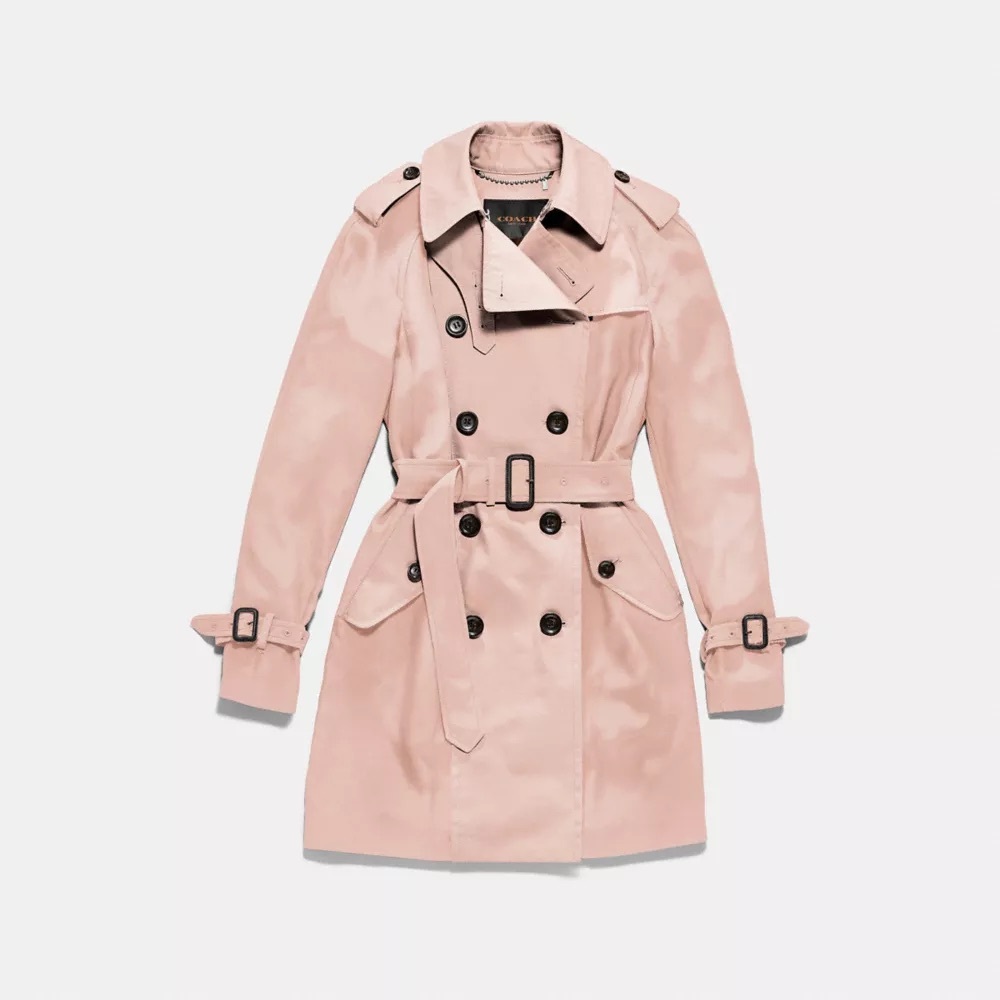 Coach Pink Trench Coat